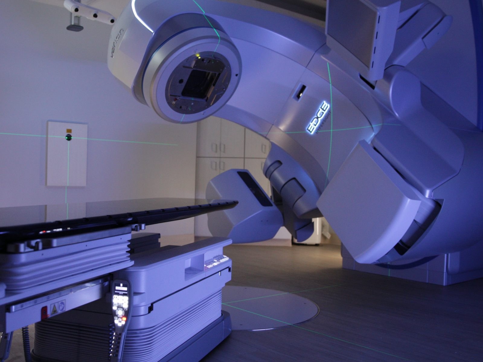 Varian Edge radiosurgery system in the treatment vault at the Renaissance Institute, Winter Park, Florida